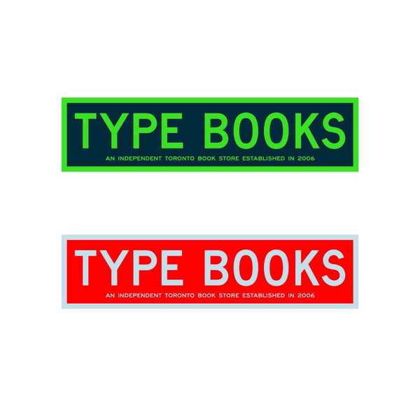 TYPE BOOKS Sticker